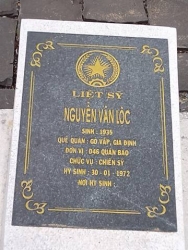 Nhắn tin tìm thân nhân liệt sỹ Nguyễn Văn Lộc