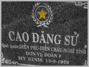 Nhắn tìm thân nhân liệt sỹ  Cao Đăng Sử