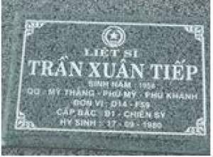 Tìm thân nhân liệt sĩ Trần Xuân Tiếp