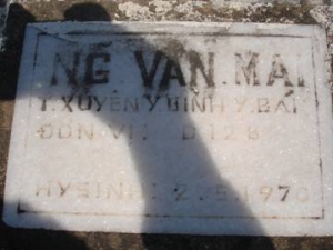 Nhắn tìm thân nhân liệt sỹ Nguyễn Văn Mai