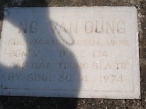 Nhắn tìm thân nhân liệt sỹ  Nguyễn Văn  Dũng 
