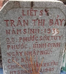 Tìm thân nhân liệt sĩ Trần Thị Bảy