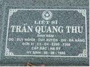 Tìm thân nhân liệt sĩ Trần Quang Thu