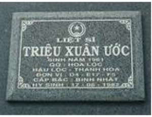 Tìm thân nhân liệt sĩ Triệu Xuân Ước
