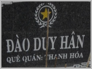 Nhắn tìm thân nhân liệt sỹ  Đào Duy Hân