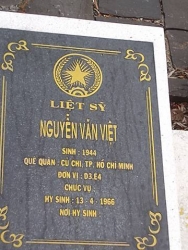 Nhắn tin tìm thân nhân liệt sĩ Nguyễn Văn Việt