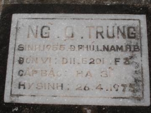 Nhắn tìm thân nhân liệt sỹ  Nguyễn Quang Trung