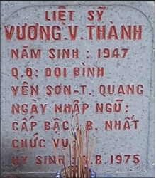 Tìm thân nhân liệt sĩ Vương Văn Thành