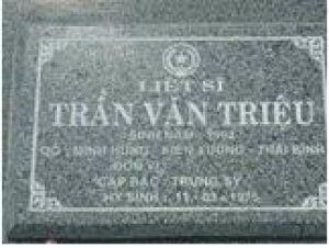 Tìm thân nhân liệt sĩ Trần Văn Triệu