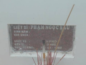 Nhắn tìm thân nhân liệt sĩ Phạm Ngọc Sáu