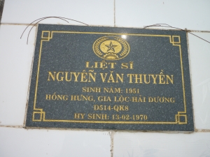 Tìm thân nhân liệt sĩ Nguyễn Văn Thuyền