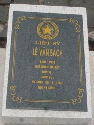Nhắn tìm thân nhân liệt sỹ  Lê Văn Bách