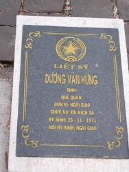 Tìm thân nhân liệt sỹ Dương Văn Hưng