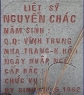 Tìm thân nhân liệt sĩ Nguyễn Chác