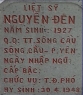 Tìm thân nhân liệt sĩ Nguyễn Đen